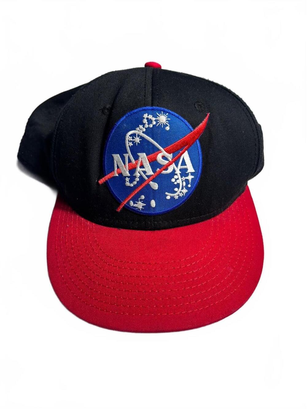 Otto NASA Black and Red Snapback Baseball Cap